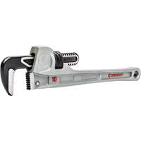 Slim Jaw Pipe Wrench, 1-9/10" Jaw Capacity, 10" Long, Powder Coated Finish, None Handle Sidevic Inc.