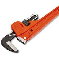 SLIM JAW Pipe Wrench, 1-9/10" Jaw Capacity, 10" Long, Powder Coated Finish, Non-Ergonomic Handle Sidevic Inc.