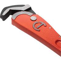 Self-Adjusting Pipe Wrench, 1-1/2" Jaw Capacity, 12" Long, Powder Coated Finish, Non-Ergonomic Handle Sidevic Inc.