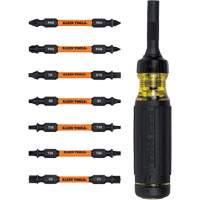 15-in-1 Ratcheting Impact-Rated Multi-Bit Torsion Zone Screwdriver, 9-1/2" L, Cushion Grip Handle Sidevic Inc.