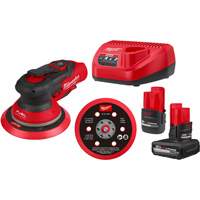 M12 FUEL 6" Random Orbital Sander Kit, 6" Sand Paper, 12 V Sidevic Inc.