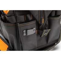 Professional 20" Tool Bag, Nylon, 33 Pockets, Black/Orange Sidevic Inc.