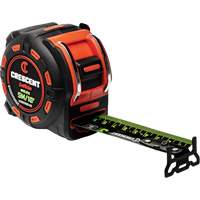 Shockforce NITE EYE Tape Measure, 1-1/4" x 16'/5 m, Metric/SAE Graduations Sidevic Inc.