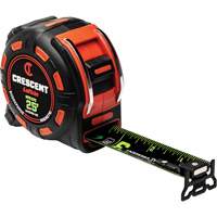Shockforce NITE EYE Magnetic Tape Measure, 1-1/4" x 25', SAE Graduations Sidevic Inc.