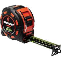 Shockforce NITE EYE Magnetic Tape Measure, 1-1/4" x 25', SAE/Metric Graduations Sidevic Inc.