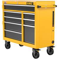 Postes de travail industriel mobile, 8 tiroirs, 40" la x Jaune Sidevic Inc.