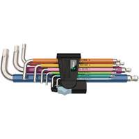 3950/9 Hex-Plus Multicolour Stainless 1 L-Key Set, 9 Pcs., Metric Sidevic Inc.