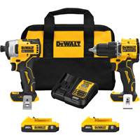 Ensemble de tournevis &agrave; chocs & tournevis/perceuse compact et sans balai ATOMIC, Lithium-ion, 20 V Sidevic Inc.