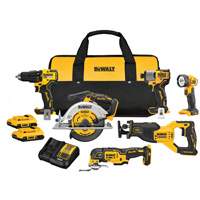 Ensemble de six outils &agrave; moteur sans balai V20, Lithium-ion, 20 V Sidevic Inc.