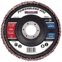 POWERBLEND EDG Curved Edge Flap Disc, 5" x 7/8", Type 27, CG60 Grit, Ceramic Sidevic Inc.