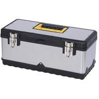 JPSTB-20 Stainless Steel Hand Tool Box, 9-63/100" D x 20" W x 8-7/8" H, Black/Silver Sidevic Inc.