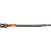 Impactech&reg; Impact Socket Adapter, 1/4" Drive Size, 1/2" Male Size, 6" L Sidevic Inc.