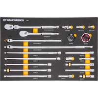 3/8" 90-Tooth Ratchet & Drive Tool Set with Foam Storage Tray Sidevic Inc.
