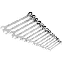 90-Tooth 12 Point SAE Reversible Ratcheting Wrench Set, Ratcheting Combination, 14 Pieces, Imperial Sidevic Inc.