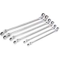 90-Tooth 12 Point Metric GearBox Double Ratcheting Wrench Set, Flex Head, 6 Pieces, Metric Sidevic Inc.