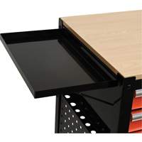 Chariot utilitaire, 4 tiroirs, Noir/Orange Sidevic Inc.