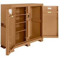 Model 111 Jobsite Cabinet with Padlock, Steel, 47.5 Cubic Feet, Tan Sidevic Inc.