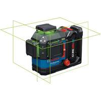 Laser dalignement/nivellement 360 connect&eacute; &agrave; faisceau vert &agrave; trois points Sidevic Inc.