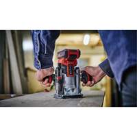 Professional Cordless Compact Router with Fixed Base & Plunge Base (Tool Only) Sidevic Inc.