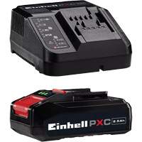 PXC Battery & Charger Starter Kit, Lithium-Ion, 18 V, 2.5 Ah Sidevic Inc.