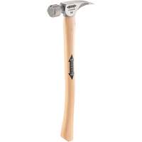 Marteau &agrave; face en titane frais&eacute;e avec manche incurv&eacute; en noyer, 14 oz, Prise en Bois, 18" lo Sidevic Inc.