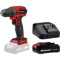 Cordless Drill/Driver with 2.5Ah PXC Battery & Charger Starter Kit, Lithium-Ion, 18 V, 3/8" Chuck, 354 in-lbs Torque Sidevic Inc.