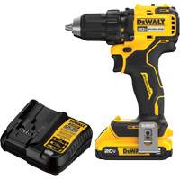 Ensemble de perceuse-visseuse sans fil et sans balai, Lithium-ion, 20 V, Mandrin 1/2" Sidevic Inc.