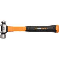 Ball Pein Hammer, 16 oz. Head Weight, Plain/Polished Face, Fibreglass Handle Sidevic Inc.