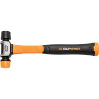 Soft Face Hammer, 16 oz. Head Weight, Plain Face, Solid Steel Handle, 12-1/4" L Sidevic Inc.