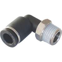 Adaptateur coude m&acirc;le NPT MAXFIT &agrave; raccord instantan&eacute; (push-to-connect), 3/8" x 1/2" dia., Polym&egrave;re PBT Sidevic Inc.