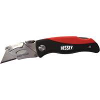 Folding Utility Knife, 2-3/8" Blade, Plastic/Cushion Handle Sidevic Inc.