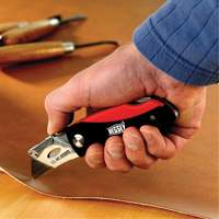 Folding Utility Knife, 2-3/8" Blade, Plastic/Cushion Handle Sidevic Inc.