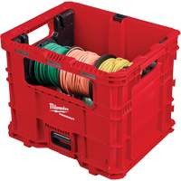 Bac distributeur de fils XL PACKOUT, 15-3/4" x 18-5/8" x 15", Noir/Rouge Sidevic Inc.