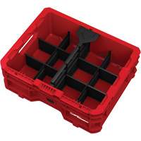 Bac &agrave; profil bas PACKOUT, 15" x 18-5/8" x 6-5/8", Noir/Rouge Sidevic Inc.