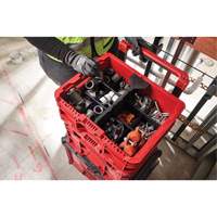 Bac &agrave; profil bas PACKOUT, 15" x 18-5/8" x 6-5/8", Noir/Rouge Sidevic Inc.