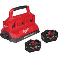M18 Forge Starter Kit with 2 Batteries & 6-Bay Rapid Charger, Lithium-Ion, 18 V, 12 Ah Sidevic Inc.