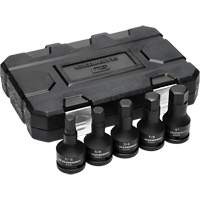 Jeu de douilles &agrave; chocs SAE avec boîtier moul&eacute; par soufflage, Hexagonale, Prise 3/4", 5 mr Sidevic Inc.