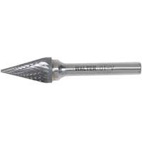 Double Cut Conical Carbide Burr, 1/2" Dia., 1/4" Shank, 7/8" Depth of Cut Sidevic Inc.