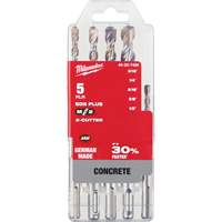 M/2 SDS-Plus Rotary Hammer Drill Bit Set, 5 Pieces, Carbide Sidevic Inc.