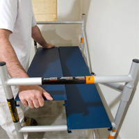 Mobile Work Scaffolding - Mini Scaffoldings, Aluminum Frame, 42" D x 48-1/2" H Sidevic Inc.