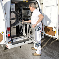 Mobile Work Scaffolding - Mini Scaffoldings, Aluminum Frame, 42" D x 48-1/2" H Sidevic Inc.