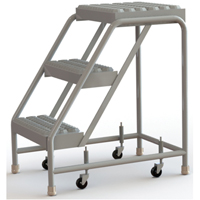 &eacute;chelles roulantes, 3 marches, Largeur de la marche 16", Hauteur de la plateforme 30", Aluminium Sidevic Inc.
