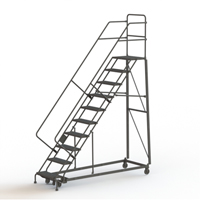 &eacute;chelles robustes en angle de s&eacute;curit&eacute;, 10 marches, Perfor&eacute;, Inclinaison 50°, Hauteur 100" Sidevic Inc.