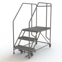 Plateforme de travail mobile, Acier, 3 Marches, 30" ha, 35" p, 24" Marche, Stri&eacute; Sidevic Inc.