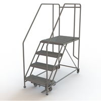 Plateforme de travail mobile, Acier, 4 Marches, 40" ha, 35" p, 24" Marche, Stri&eacute; Sidevic Inc.