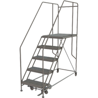 Plateforme de travail mobile, Acier, 5 Marches, 50" ha, 35" p, 24" Marche, Stri&eacute; Sidevic Inc.