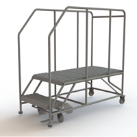 Plateforme de travail mobile, Acier, 2 Marches, 20" ha, 47" p, 24" Marche, Stri&eacute; Sidevic Inc.