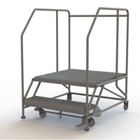 Plateforme de travail mobile, Acier, 2 Marches, 20" ha, 36" p, 36" Marche, Stri&eacute; Sidevic Inc.