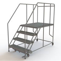 Plateforme de travail mobile, Acier, 4 Marches, 40" ha, 48" p, 36" Marche, Stri&eacute; Sidevic Inc.