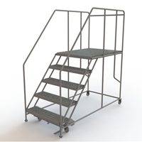 Plateforme de travail mobile, Acier, 5 Marches, 50" ha, 48" p, 36" Marche, Stri&eacute; Sidevic Inc.